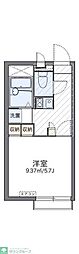 レオパレスマイルド桜町 1Kの間取図画像
