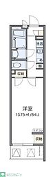 クレイノリバーシティ 1Kの間取図画像