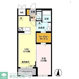 ユートリーパークマンション 1LDKの間取図画像