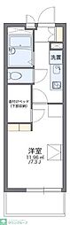 レオパレスSHIBAALL1 1Kの間取図画像