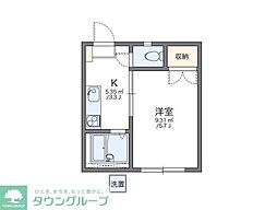レオパレス西川口第30 1Kの間取図画像