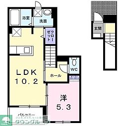 ラフレシール桜 1LDKの間取図画像