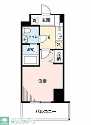 プライムアーバン川口 1Kの間取図画像