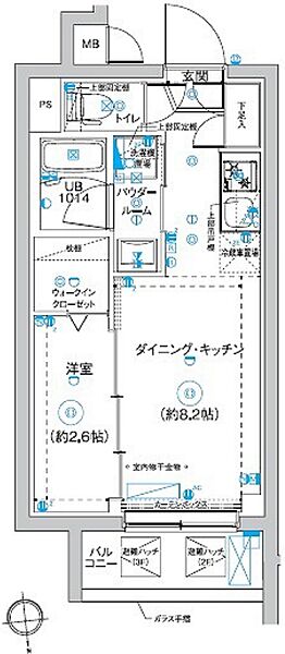 RELUXIA板橋西台 ｜東京都板橋区高島平1丁目(賃貸マンション1DK・2階・26.62㎡)の写真 その3