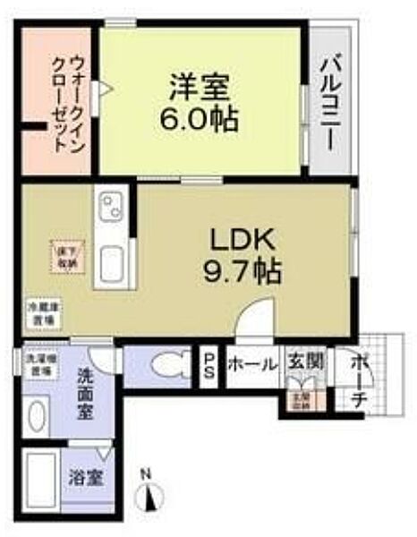 ピュアメゾン ｜東京都中野区江原町1丁目(賃貸アパート1LDK・1階・40.29㎡)の写真 その2