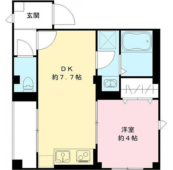 メゾン・シャルマン ｜東京都中野区江原町3丁目(賃貸マンション1LDK・2階・35.40㎡)の写真 その2