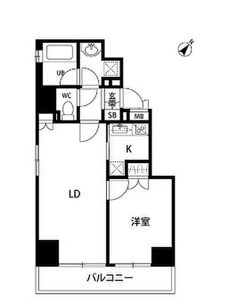 ボンナチュール入谷 ｜東京都台東区入谷2丁目(賃貸マンション1LDK・6階・39.78㎡)の写真 その2