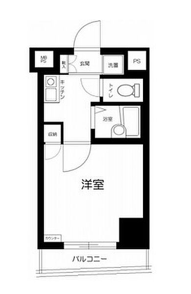 東京都中央区日本橋堀留町2丁目(賃貸マンション1K・6階・20.13㎡)の写真 その2