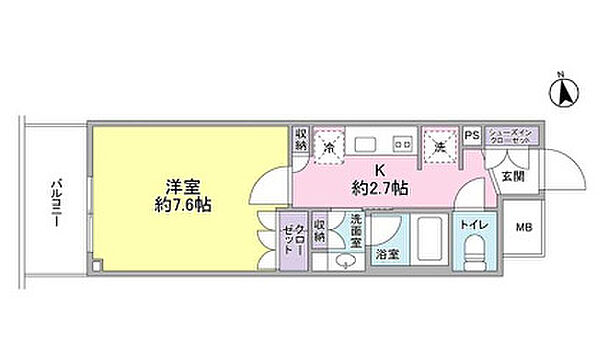 スタイリオ品川中延 805｜東京都品川区二葉4丁目(賃貸マンション1LDK・8階・43.88㎡)の写真 その2