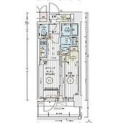 JR東海道本線 尾頭橋駅 徒歩2分の賃貸マンション 8階1DKの間取り