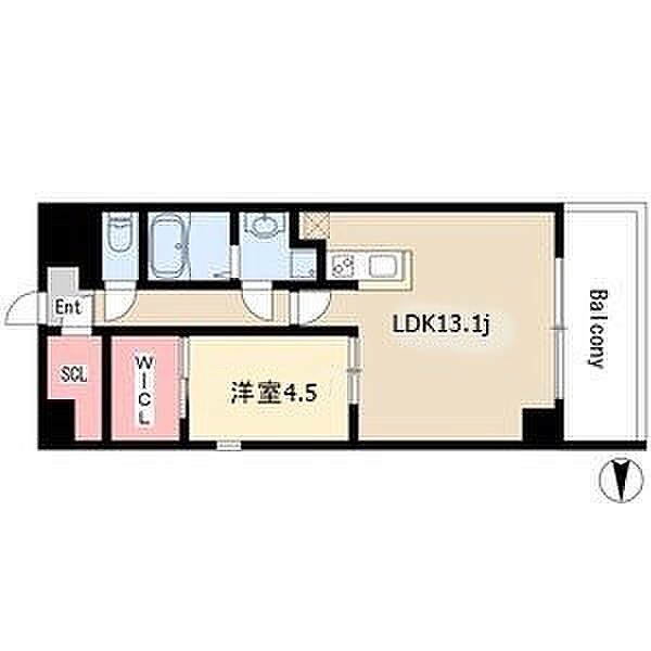 愛知県名古屋市東区泉２丁目(賃貸マンション1LDK・13階・48.93㎡)の写真 その2