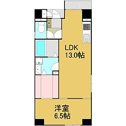 名古屋市営桜通線 丸の内駅 徒歩2分の賃貸マンション 7階1LDKの間取り