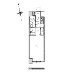 名古屋市営名城線 金山駅 徒歩11分の賃貸マンション 15階1Kの間取り
