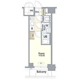 JR中央本線 鶴舞駅 徒歩6分の賃貸マンション 9階1Kの間取り