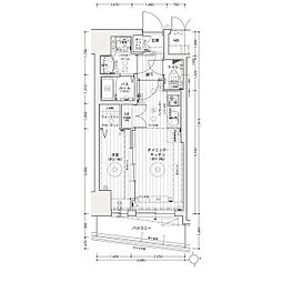 名古屋市営鶴舞線 上前津駅 徒歩5分の賃貸マンション 3階1DKの間取り