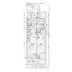 名古屋市営鶴舞線 上前津駅 徒歩5分の賃貸マンション 3階1DKの間取り