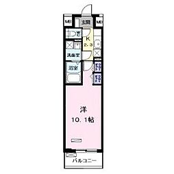 BRIO 名南 8階1Kの間取り