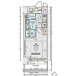 JR東海道本線 尾頭橋駅 徒歩2分の賃貸マンション 3階1Kの間取り
