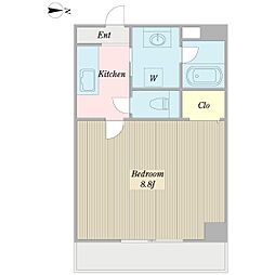 M3.ElMundo 1Kの間取図画像
