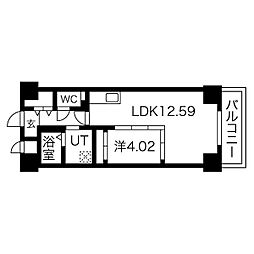 Primal千種stelo 1LDKの間取図画像