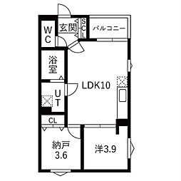 DEVELD西又兵ヱ 1SLDKの間取図画像