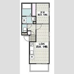 M-COURT5 1LDKの間取図画像