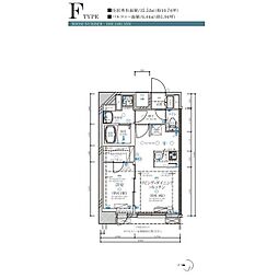 ディアレイシャス名古屋大須通 1LDKの間取図画像