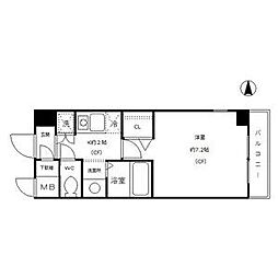 DORFJUBAN 1Kの間取図画像
