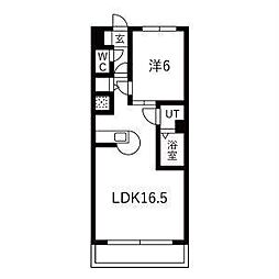 ニッセイディーセント金山 1LDKの間取図画像