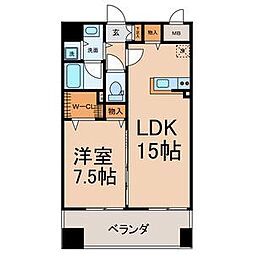 Y's 1LDKの間取図画像