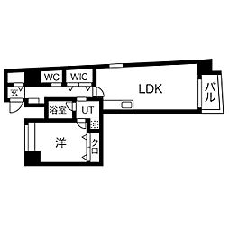 Nアパートメント 1LDKの間取図画像