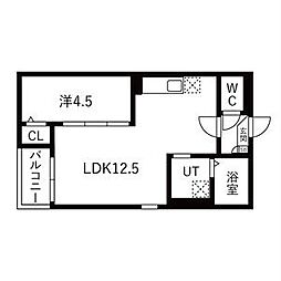 Jack miyoshiV 1LDKの間取図画像