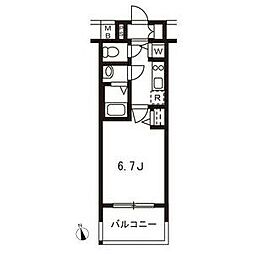 メインステージ名古屋ノースマーク 1Kの間取図画像