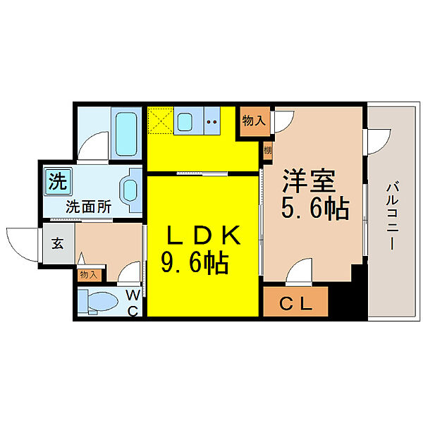 愛知県名古屋市中区丸の内３丁目(賃貸マンション1LDK・7階・40.19㎡)の写真 その2