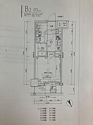 メインステージ川口WEST ワンルームの間取図画像