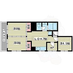 シャトレイユ 3LDKの間取図画像