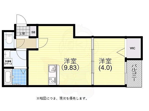 兵庫県神戸市兵庫区三川口町３丁目(賃貸アパート1LDK・3階・33.02㎡)の写真 その2