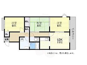 桃山台コート  ｜ 兵庫県神戸市垂水区桃山台５丁目1116番5号（賃貸マンション3LDK・1階・66.00㎡） その2