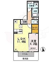 エルスール2  ｜ 兵庫県神戸市西区玉津町西河原312番1号（賃貸アパート1LDK・1階・40.87㎡） その2