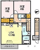 グランヴィラ サン  ｜ 兵庫県神戸市垂水区名谷町3082番（賃貸アパート2LDK・2階・63.19㎡） その2