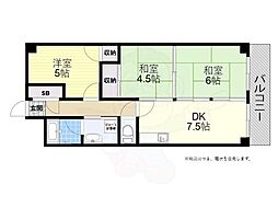 ベルトピア西明石7 3DKの間取図画像