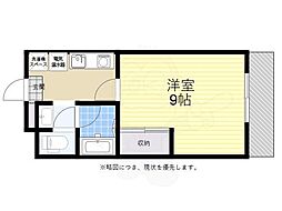 セルサス大道壱番館 1Kの間取図画像