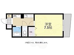 シーショア垂水 1Kの間取図画像