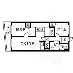 メルディアキューブ舞子 3LDKの間取図画像