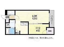ジーメゾン大久保ラクラス 1LDKの間取図画像