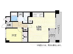 アーヴェイン西明石 1LDKの間取図画像