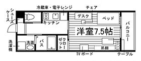 Laugh Tale（ラフテル）  ｜ 熊本県熊本市中央区黒髪３丁目14（賃貸アパート1K・1階・23.86㎡） その2