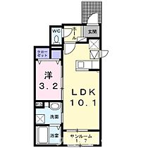 ハイツ　ＨＡＹＡＳＨＩ　1 101 ｜ 香川県丸亀市土器町西1丁目1049番地1（賃貸アパート1LDK・1階・36.29㎡） その2