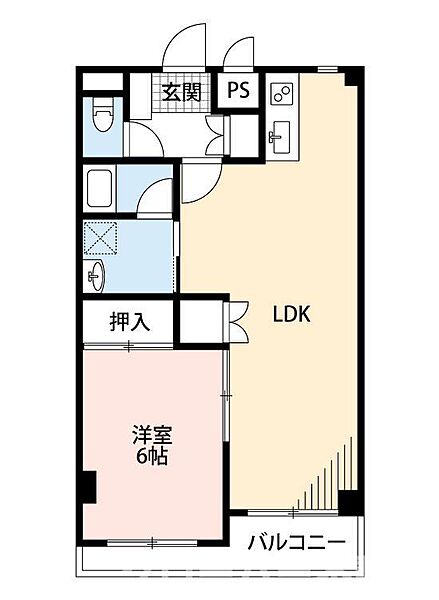 スカイハイ 405｜香川県綾歌郡宇多津町浜八番丁(賃貸マンション1LDK・4階・50.05㎡)の写真 その2