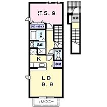 コーポフォレストII　Ａ 203 ｜ 香川県仲多度郡多度津町大字青木196番地2（賃貸アパート1LDK・2階・41.98㎡） その2